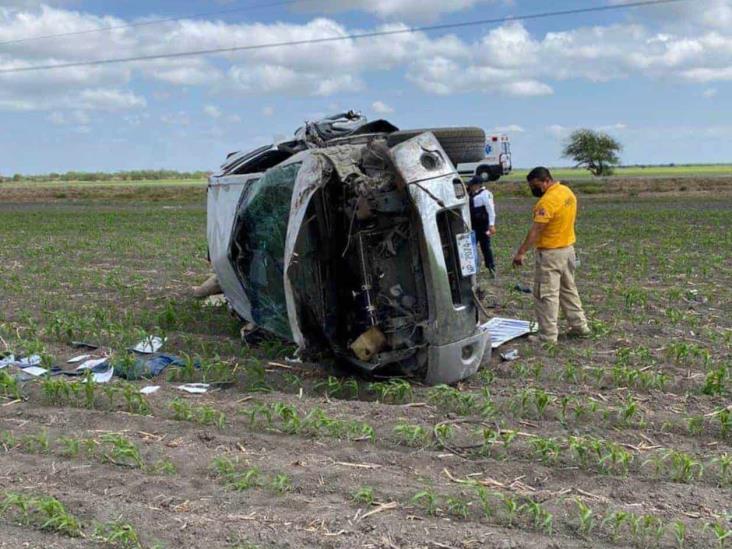 Aparatosa volcadura: fallece adulto mayor Aparatosa volcadura: fallece adulto mayor