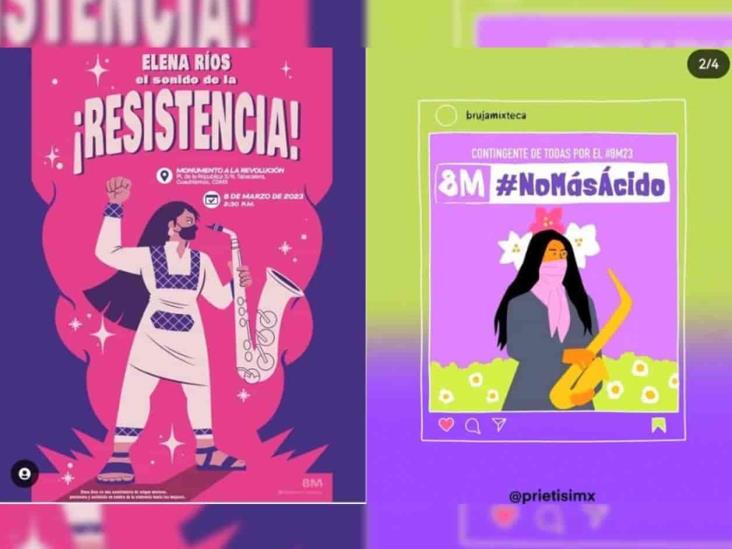 María Elena Ríos convoca a marchar este 8M en CDMX María Elena Ríos convoca a marchar este 8M en CDMX