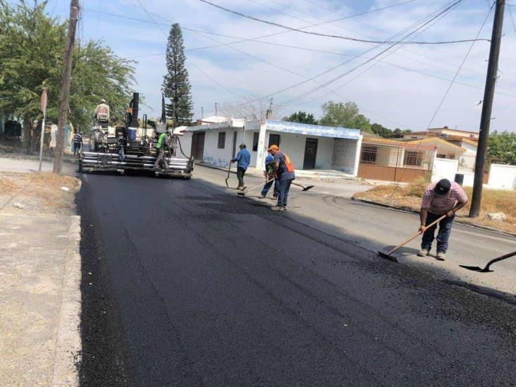 Termina reencarpetado de calle Benito Juárez Termina reencarpetado de calle Benito Juárez