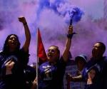 Protestan mujeres en calles de CDMX por 8M