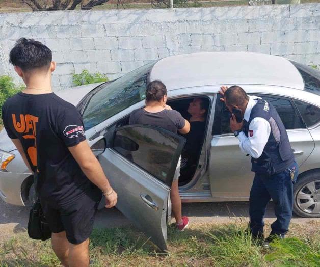 Sale del camino por su impericia