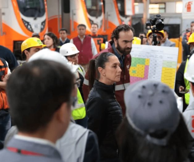 Supervisa Sheinbaum equipamiento de trenes para la L1 del Metro Supervisa Sheinbaum equipamiento de trenes para la L1 del Metro
