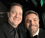 Eugenio Derbez se tomó foto con Brendan Fraser