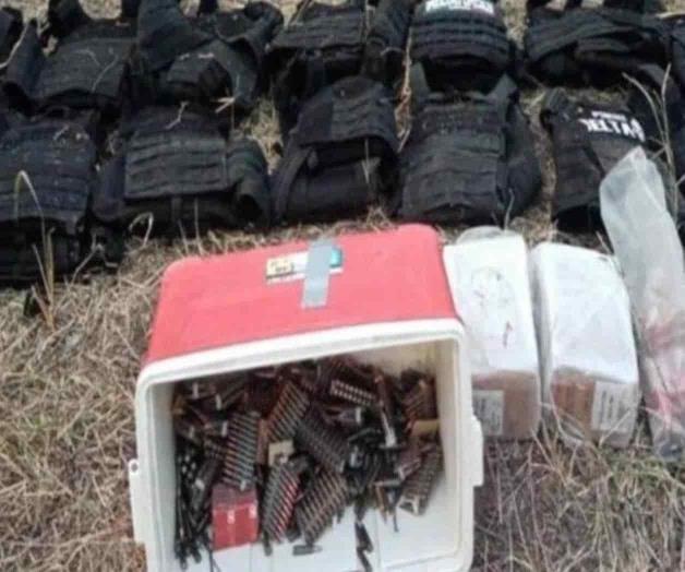 Asegura Ejército arsenal en Miguel Alemán