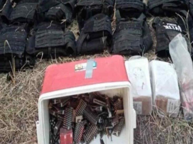 Asegura Ejército arsenal en Miguel Alemán Asegura Ejército arsenal en Miguel Alemán