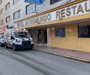 #Policía Un hombre de la tercera edad murió en el restaurante del Hotel Astromundo, en #Reynosa.