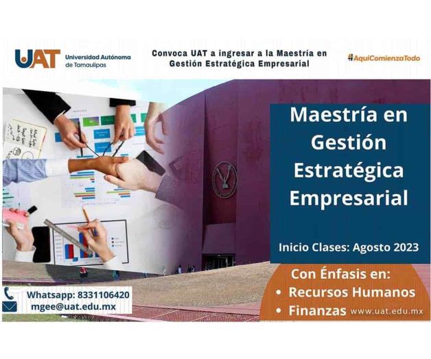 Convoca la UAT a ingresar a maestría Convoca la UAT a ingresar a maestría