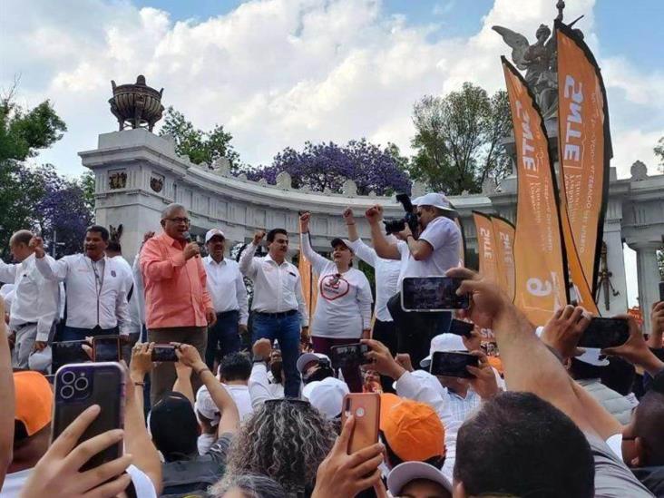 Presume SNTE movilizar 100 mil al Zócalo Presume SNTE movilizar 100 mil al Zócalo