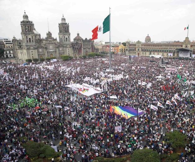 En mitin por la Expropiación Petrolera no hubo acarreados: AMLO