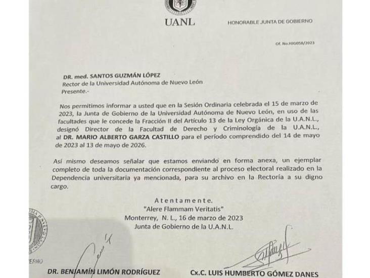 Afirman que no surte efecto suspensión en Derecho de la UANL Afirman que no surte efecto suspensión en Derecho de la UANL