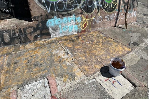 Descubren con cámaras que pintaba la Glorieta Niños Héroes