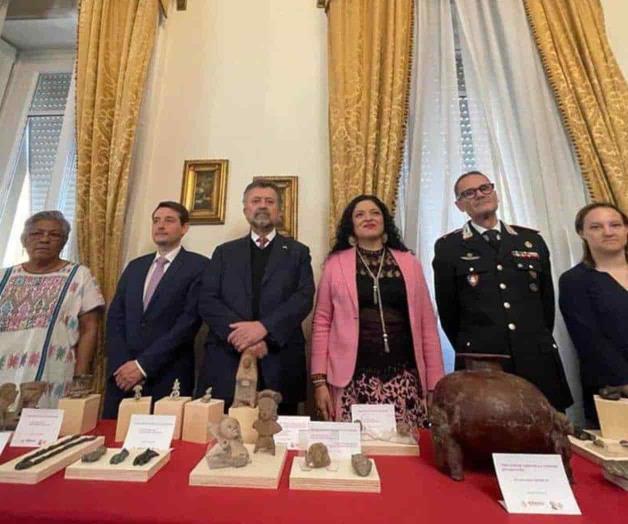 Repatrian otras 43 piezas arqueológicas desde Italia