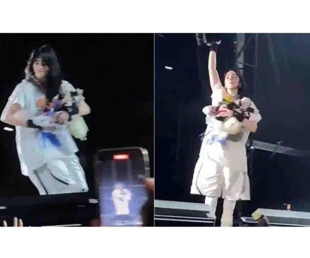 Billie Eilish se va del Foro Sol llena de peluches del Dr Simi