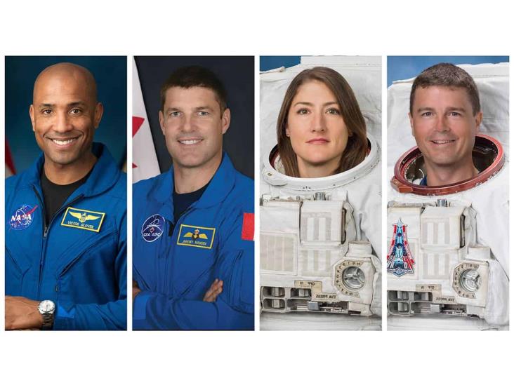 Próxima misión a la Luna: Tres hombres y una mujer Próxima misión a la Luna: Tres hombres y una mujer