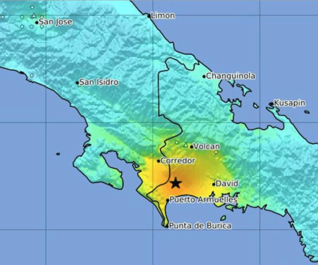 Sacude terremoto de 6,9 la costa de Panamá