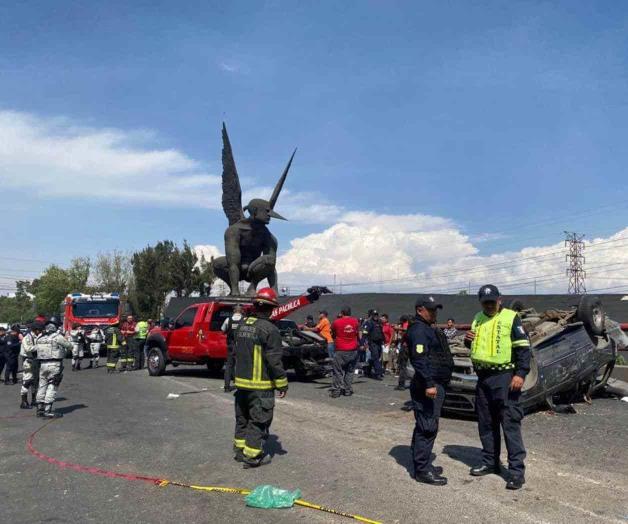 Un muerto y 10 heridos en trágica volcadura en la México-Pachuca