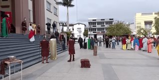 #CdVictoria Viacrucis de la Catedral del Sagrado Corazón, participa el obispo Óscar Efraín Tamez Villarreal