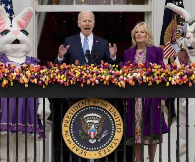 Biden inicia ceremonia de Pascua hablando sobre reelección