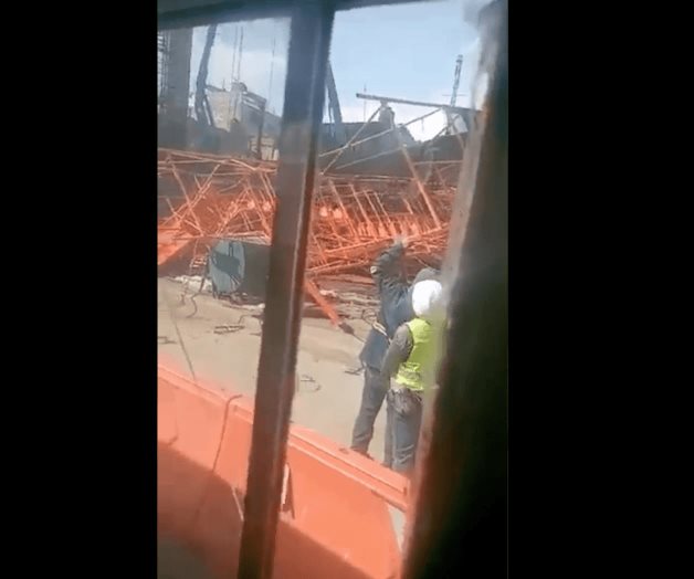 Reportan caída de estructura metálica en trabajos de L-12 del Metro