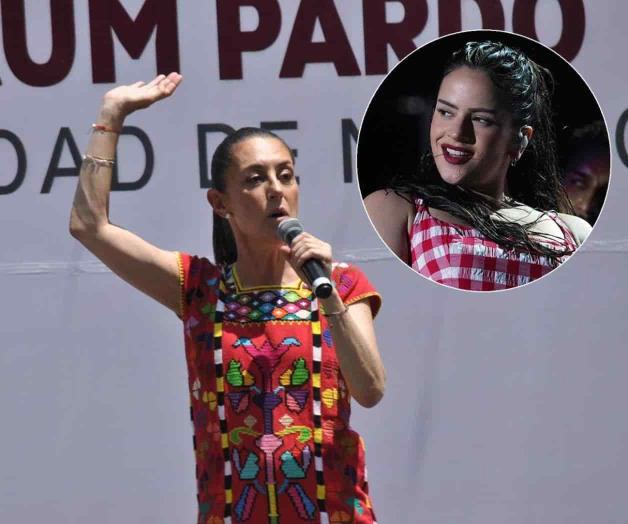 Previo a concierto, Sheinbaum presume ser fan de Rosalía