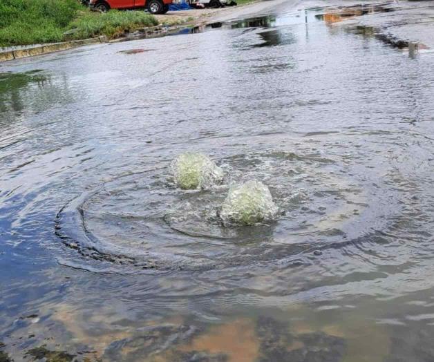 Tienen “fuente” de aguas negras
