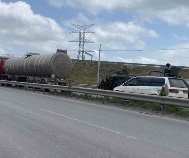 Soldados saturan la vía a Reynosa