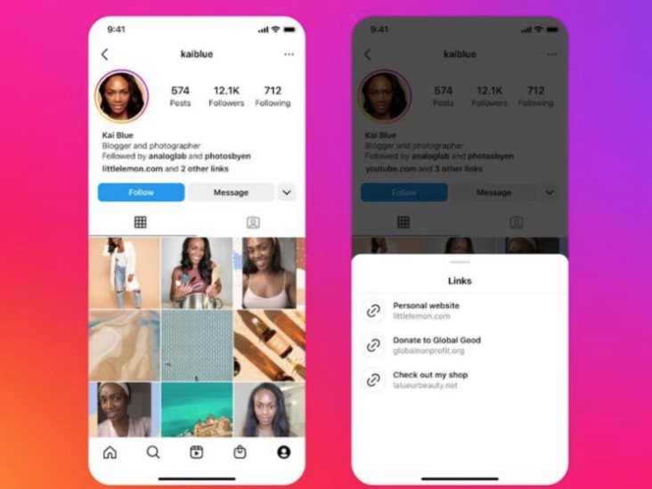 Instagram ya permite añadir hasta 5 links en tu perfil Instagram ya permite añadir hasta 5 links en tu perfil