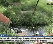 Habitantes de colonia Lampacitos, expresaron sus inconformidades por fugas de agua