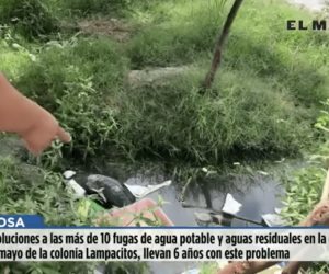 Habitantes de colonia Lampacitos, expresaron sus inconformidades por fugas de agua