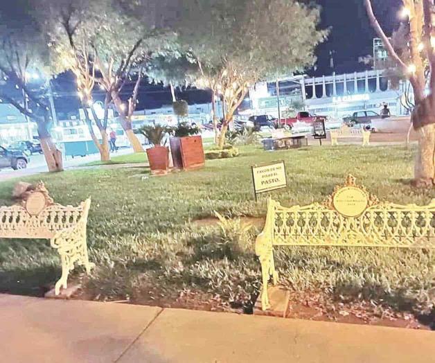 Vandalismo en plazas Vandalismo en plazas
