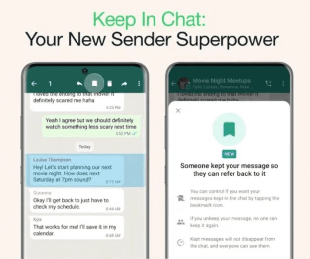 WhatsApp permite evitar que los mensajes temporales se borren