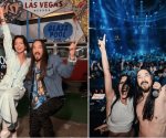 Ángela Aguilar y Danna Paola comparten a Steve Aoki