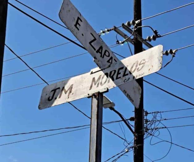 Exhiben calles nomenclatura vieja y caduca