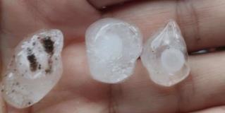 Cae granizo en varios sectores de Reynosa