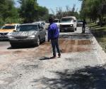 Jóvenes "bachean" destruida avenida
