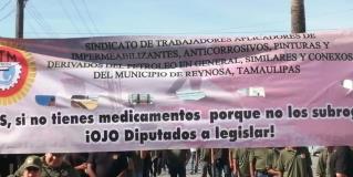 REYNOSA | Manifiestan obreros diversas inconformidades