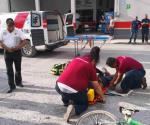 Embiste jovencita a menor ciclista