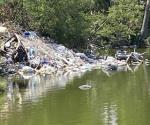 Arrojan desechos en laguna de la Juárez