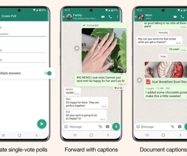 WhatsApp lanza actualización para encuestas y fotos