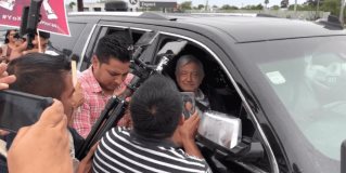 #MATAMOROS | El presidente de México Andrés Manuel López Obrador llega a la Aduana de Matamoros como parte de su gira por Tamaulipas