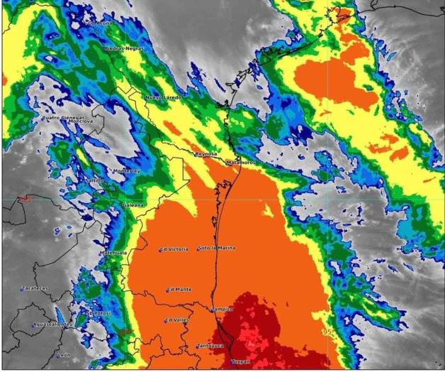 Lluvias torrenciales para esta noche en Tamaulipas