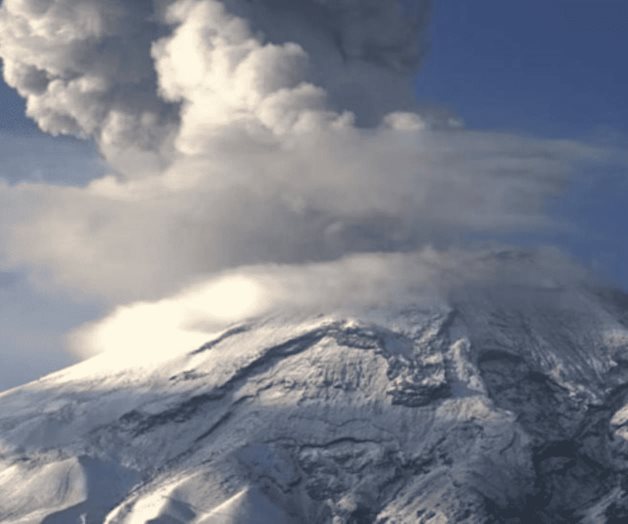 Registran caída de ceniza del volcán Popocatépetl en Puebla
