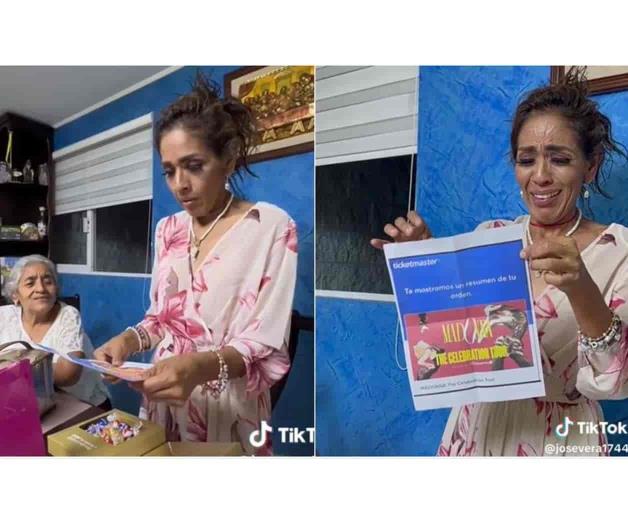 Joven sorprende a su mamá con boletos para concierto de Madonna 