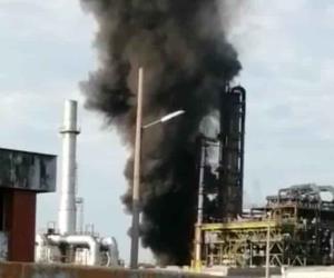 Se registra incendio en refinería de Ciudad Madero