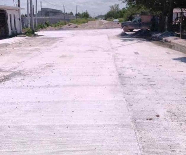 Finalizan otra pavimentación Finalizan otra pavimentación