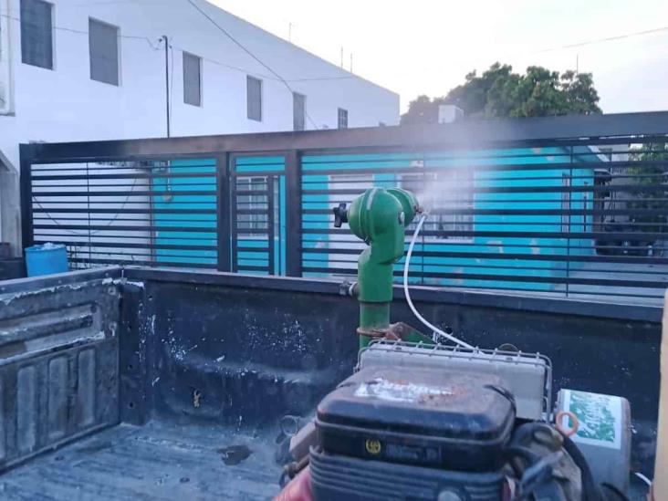 Lleva municipio fumigación a colonia Morelos y fraccionamientos Azteca y Satélite Lleva municipio fumigación a colonia Morelos y fraccionamientos Azteca y Satélite