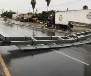 Cae estructura en Libramiento Monterrey-Reynosa