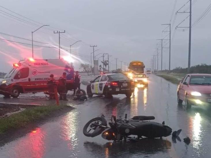 Muere motociclista tras derrapar en Apodaca Muere motociclista tras derrapar en Apodaca