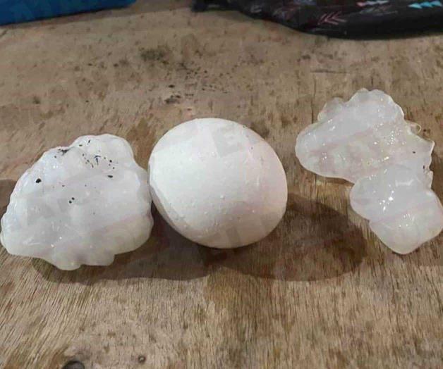 Llueve enorme granizo en Reynosa