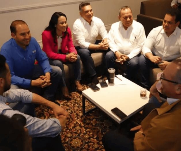 Se re&uacute;nen l&iacute;deres de partidos con la candidata Alejandra del Moral